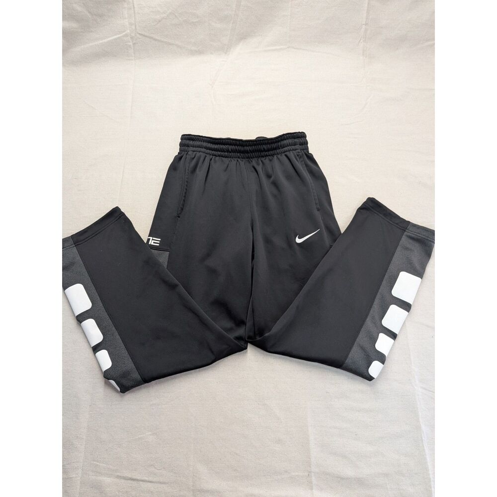 Basketball Streetwear Athletic M Nike Elite Therma-FIT Black Warm Up Pants